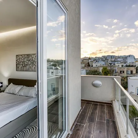 Swieqi Luxury Charm 2 Hillside View Lägenhet Ta' Gokondu
